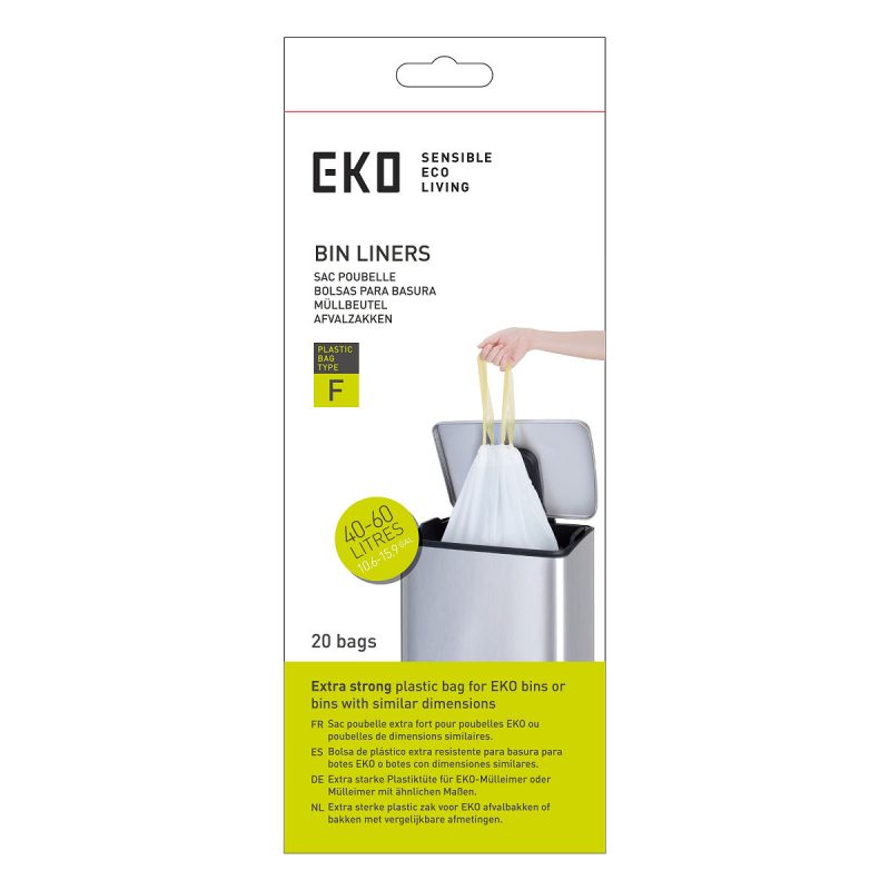 EKO afvalzak type F 40-60L - 12 stuks/rol