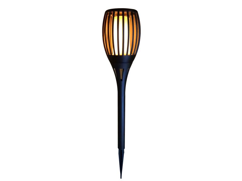 Solar LED fakkel flame zwart 58cm