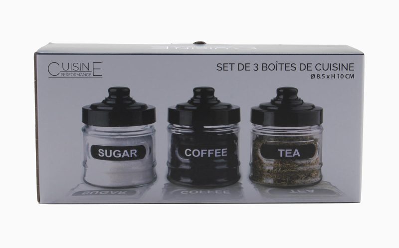 Cuisine Performance voorraadpot 8,50x10cm set 3 stuks