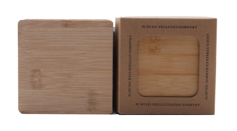 Cuisine Performance Onderzetter Bamboo 10x10cm 4 stuks