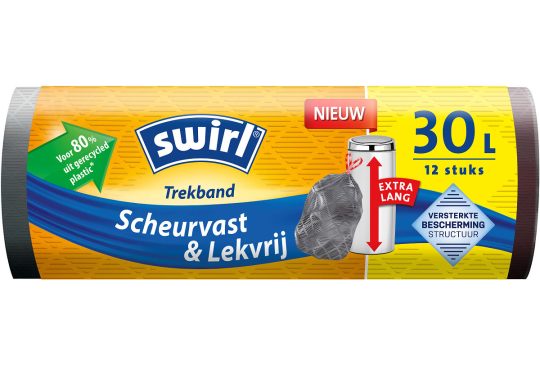 Swirl Vuilniszakken met Trekband Xl 30L - 12 stuks