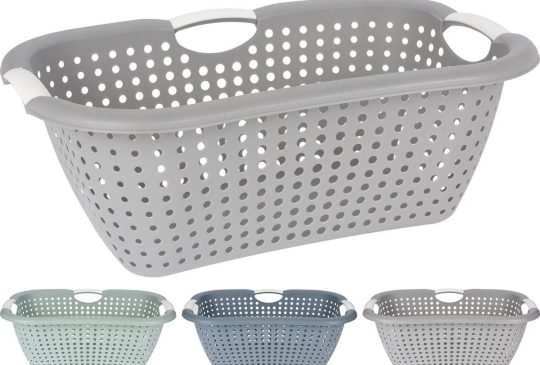 Wasmand heupmodel 60x40x22cm assorti kleur